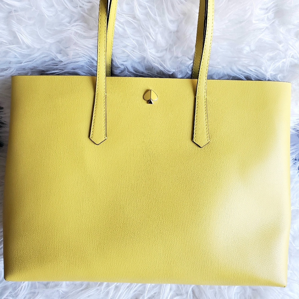 kate spade Yellow Leather Tote Bag
